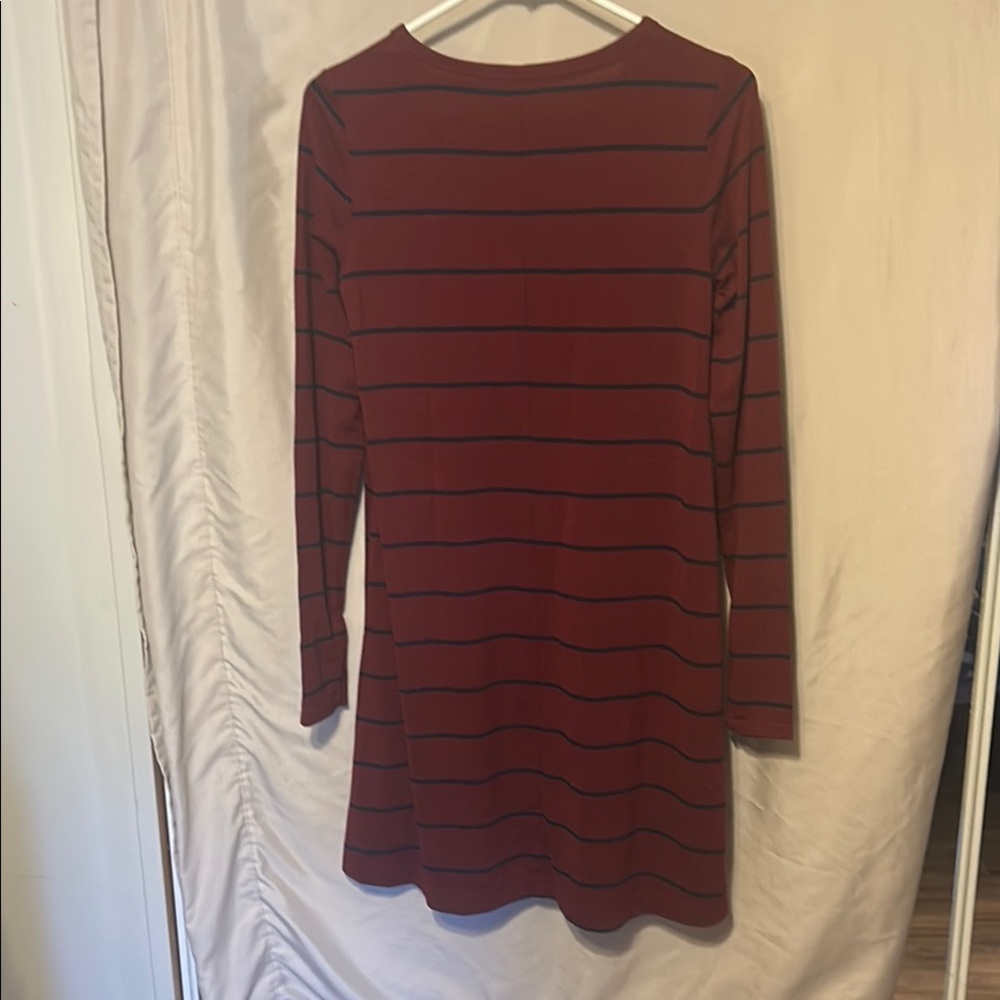 GAP Red Long Sleeve Sheath Dress - Picture 3 of 5
